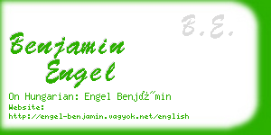 benjamin engel business card